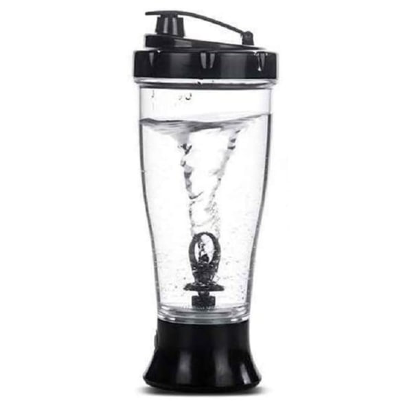 Shaker Bottle Elektrisk Proteinshaker Flaske 350ml Automatisk Roterende Krus Shaker Kopper for Melk Kaffe Proteinshakes (Uten Batteri)