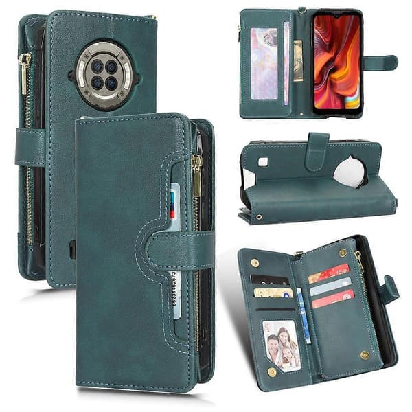 For Doogee S96 Pro Litchi Texture Zipper Leather Phone Case (Green)