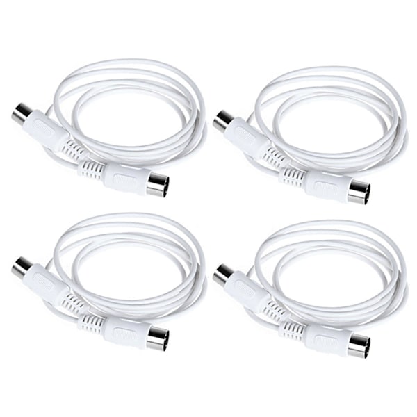 4X MIDI Forlængerkabel til Han 5 Pin 1.5/4.95FT Høj Kvalitet 5 Pin Han til 5 Pin Han MIDI Forlænger