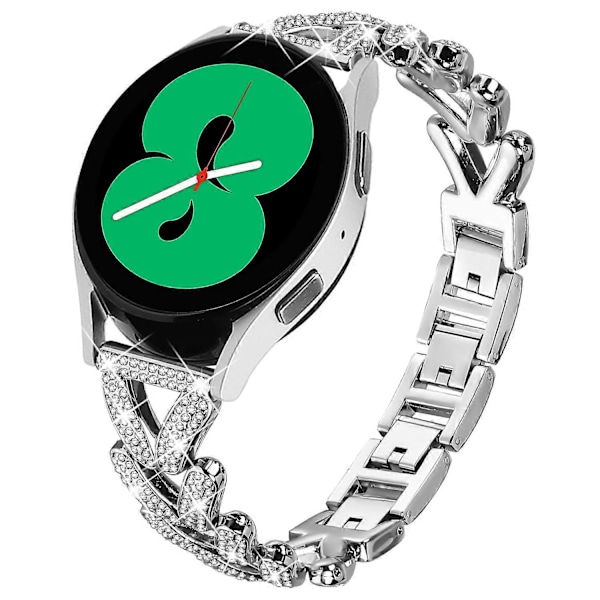 Twisted klokkereim i sinklegering med rhinsteinsdekor for Garmin Vivomove Luxe/GarminMove Luxe Style E