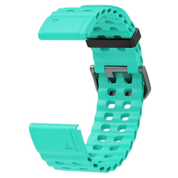 26 mm silikonerem til Garmin Fenix 8 51 mm/Enduro 3/Instinct 2X urrem med flere huller Style I