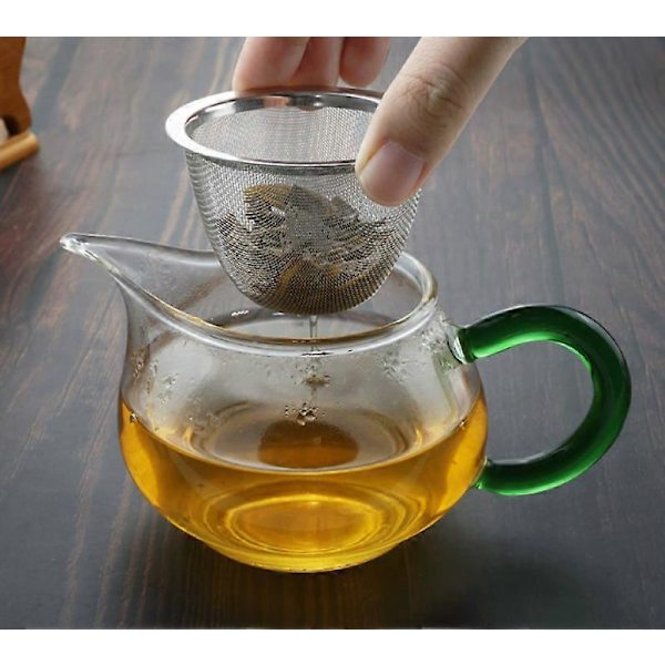 Tekande Infuser Filter: 2 Stykker Rustfrit Stål Erstatningsnet Tekande Afløbsnet Genanvendelig Løsblad Te Si - Te Infuser Filter Tekande