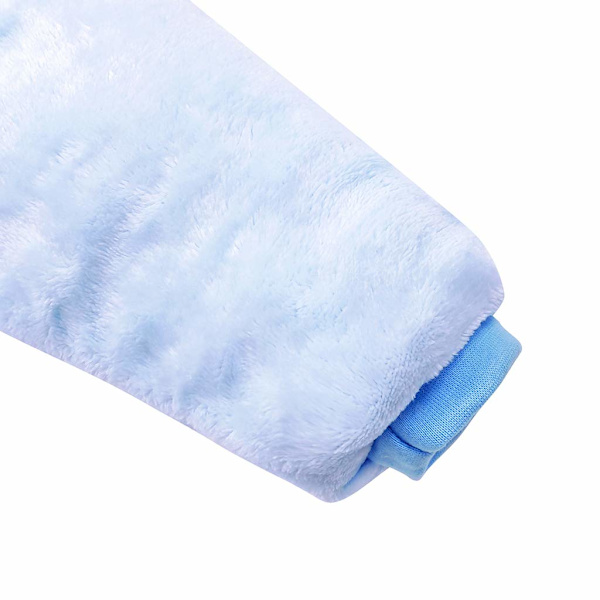 Baby vinter fleece hætte heldragt pige dreng sneheldragt varm heldragt blå 0-3 måneder
