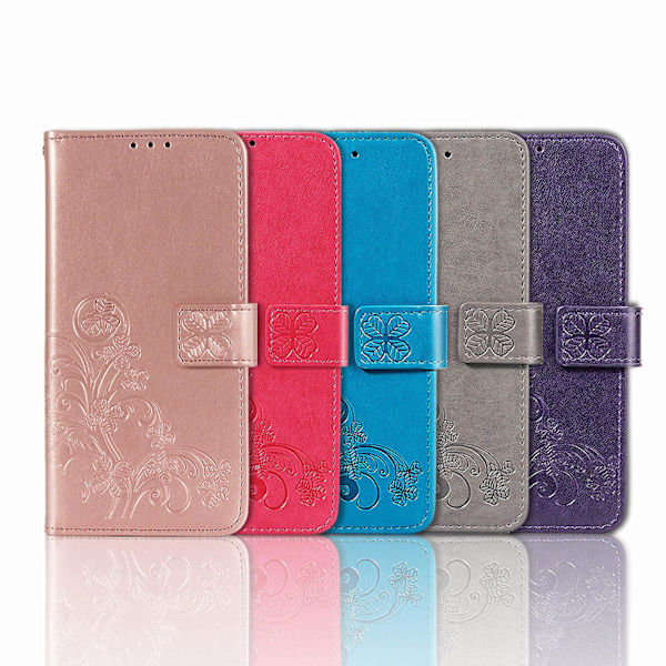 Firkløver Lås Læder Etui Til ZTE Blade A31 Lite Rose Gold