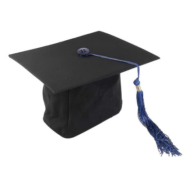 Voksen studenterhue justerbar mortar board 2 stk sort til dimissionsceremoni