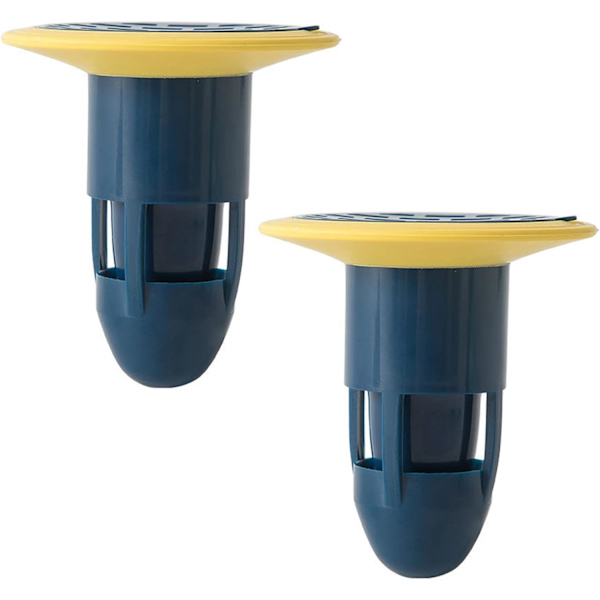 Duschgolvavlopp Backflow Prevention ValveDrain CoreDrain InsertDrain PlugHair CollectorGas SealFloor FilterTrap Seal (Blå 2-pack)