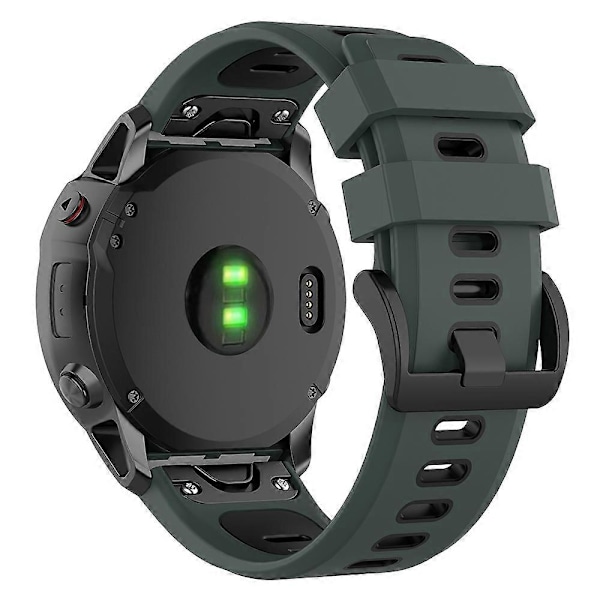 Type B KALEBOL KLB-SSPWGJ-001 Klokkereim for Garmin Fenix 7/7 Pro QuickFit 22mm Fleksibel Silikon Style D