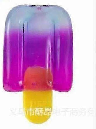 Is Squeeze Squishy Legetøj med Gradient Farve Ispind Design, Perfekt Sensorisk Stressaflastende Fidget Legetøj til Sommer, Fester & Påskekurve purple 1PCS