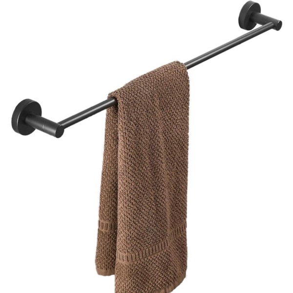40 cm vägghängd handdukshängare för badrum eller kök, svart