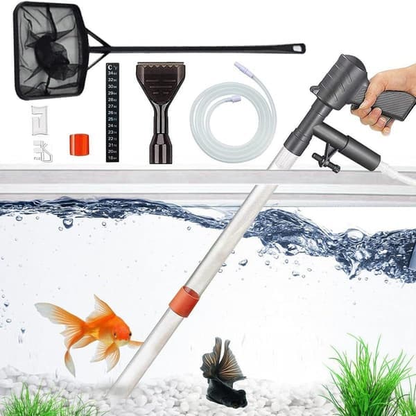 Aquarium Bottom Cleaner - Aquarium and Aquarium Sand Cleaning Set, Efficient Fish Cleaner