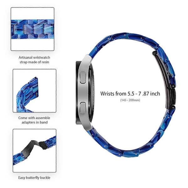 Resin Armband för Huawei Watch 4 Pro/Watch GT 3/2 46mm, 22mm Vattentät Snabbspänne Style J