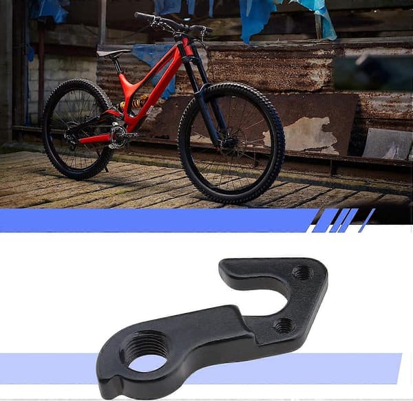 2-pak cykelbaggear, gearskifterkrog, sort aluminiums bagkrog