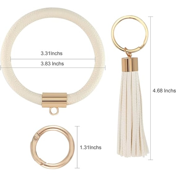 Nyckelring Armband Armband Nyckelring Nyckelring - Bärbar Läder Tofs Armband Nyckelkedja Hållare för Kvinnor