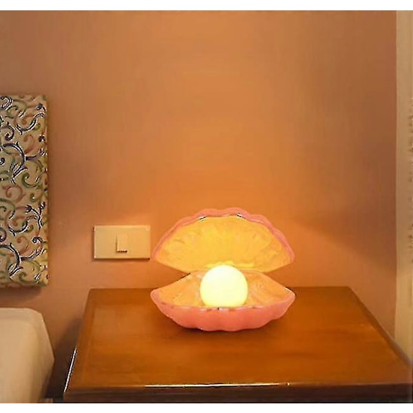 Shell Pearl Light LED Accent Lampe Bærbar Natlampe