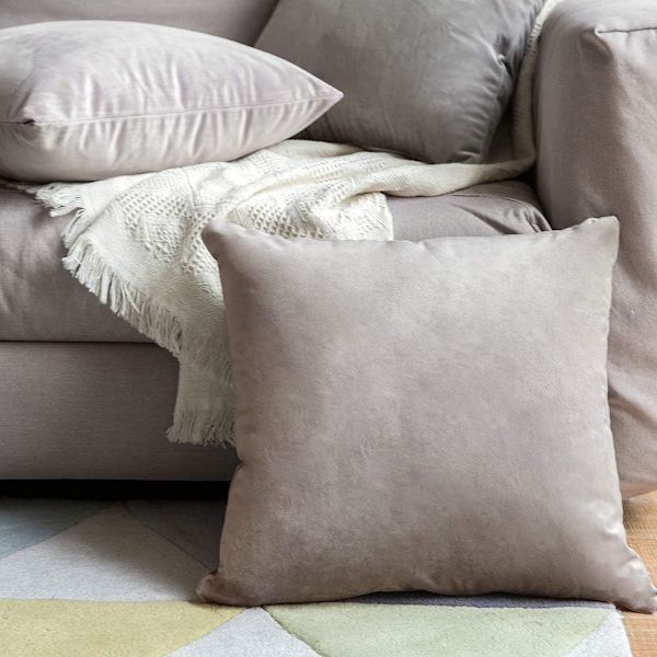 Putetrekk i fløyel, dekorativt putetrekk til sofa, glatt, mykt, behagelig, dekorasjon til hjemmet, stue, soverom, til sofa 40X40CM Champagne