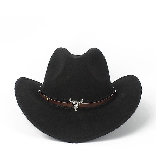 Ull Western Cowboy Hatt Sombrero Kaffe Dam