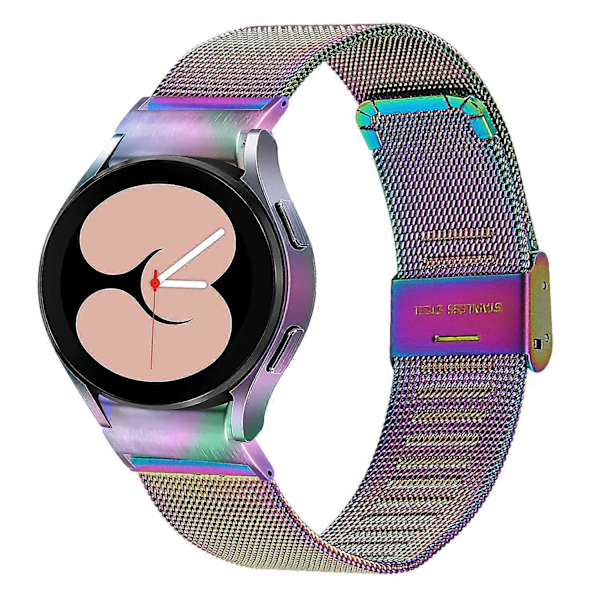 Type C til Samsung Galaxy Watch6/Watch6 Classic Spænde Design Urrem Milanese 316L Rustfrit Stål Style B