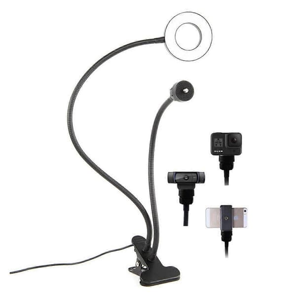 LED Ring Fylllys USB-lading Dimbar Fotograferingsring Fylllys