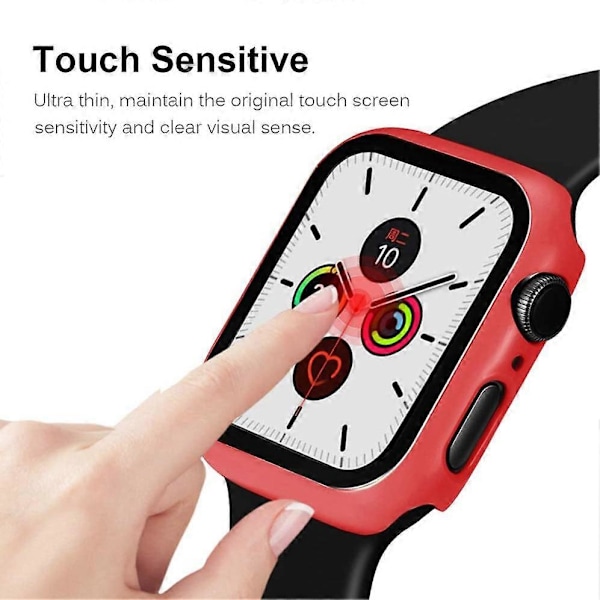 Ram PC + Härdat Glas Skyddande Armbandsur Skal för Apple Watch Series 3/2/1 38mm