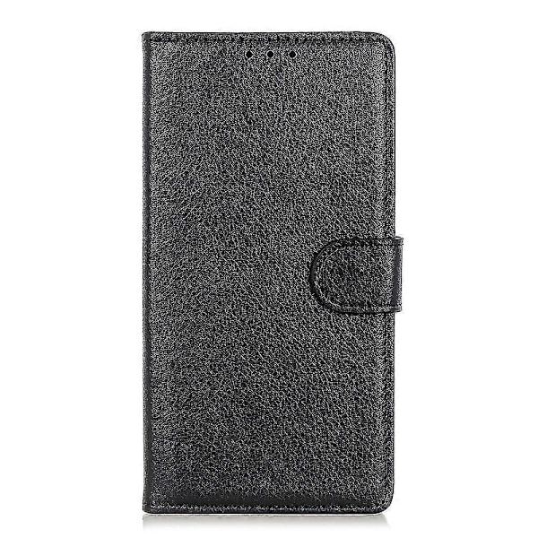 Litchi Skin Classics Plånboksfodral Ställ Läder Flip Cover För Iphone Se (2020)/se (2022)/7/8 4.7 Tum Black