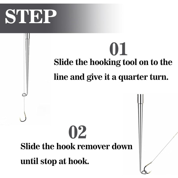 Krogfjerner sæt, fiskekrogfjerner værktøjssæt, saltvands- og ferskvandskrogfjerner ekstraktor