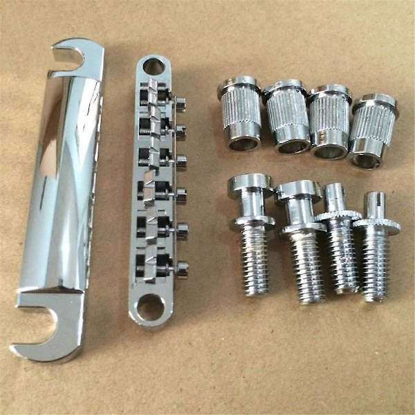Elgitarrstall, standard 6-strängad LP-storlek Gitarrstall Full Set Stall Tail Stud Zink Allo