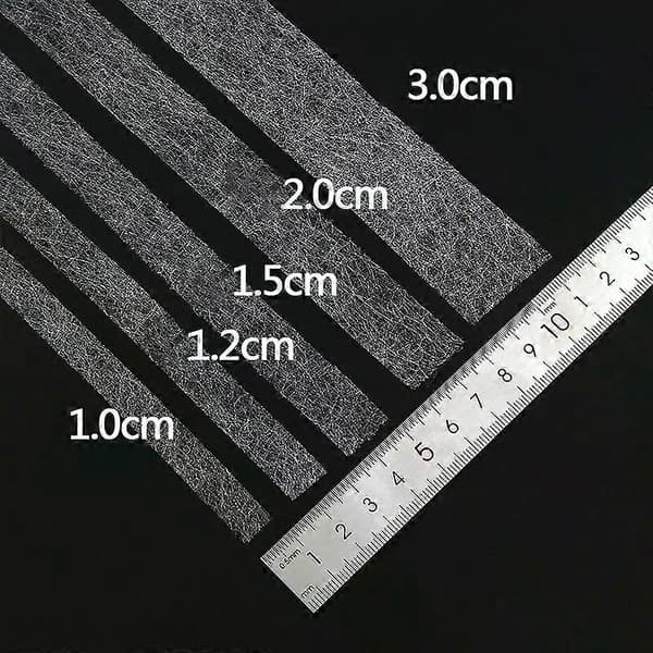 70 yards Double-sided Adhesive Fabric Tape Patchwork Interlining Iron-on Melt Omentum DIY Garment Accessories White/Black