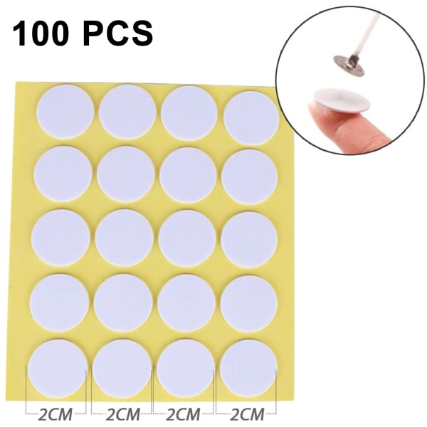 Ljusveke 100 st Ljusvekar med fotklistermärke och centrumenhet för ljustillverkning, DIY-ljus 8 tum (20 cm)