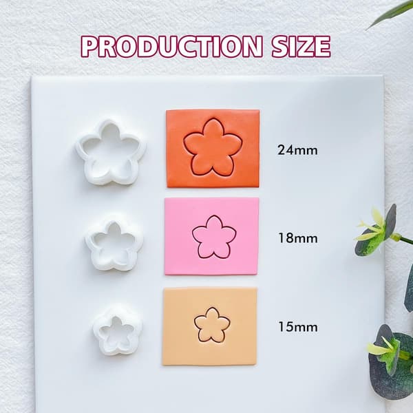 Petal Polymer Clay Cutters - Earring Making Kit