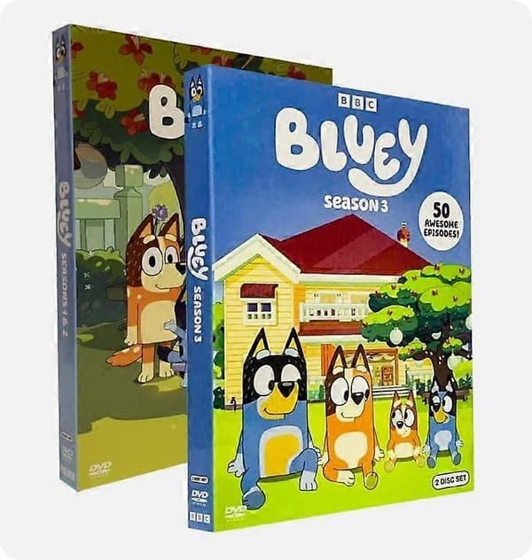 Bluey: Den komplette tv-serie, sæson 1-3 (DVD 6-Disc Box-Set) engelsk version