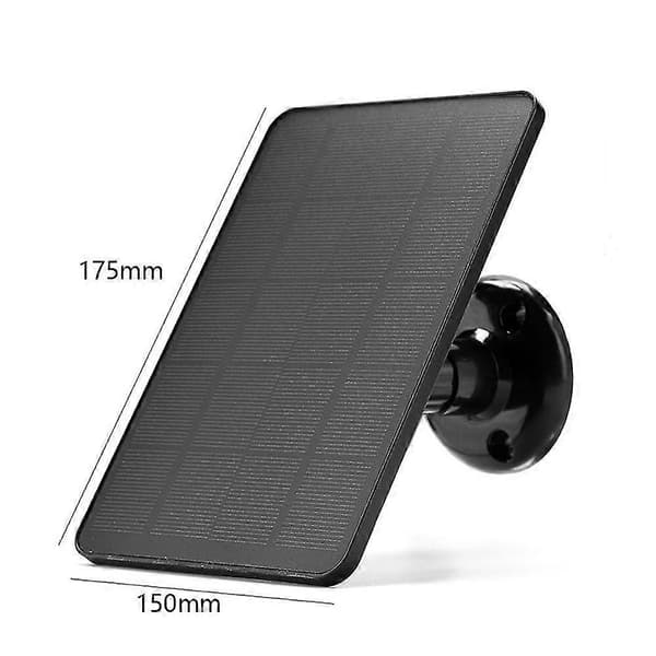 Vanntett 10W Solcellepanel Lader Sikkerhetskamera Solcelledrevet Lader Med Ladekabel
