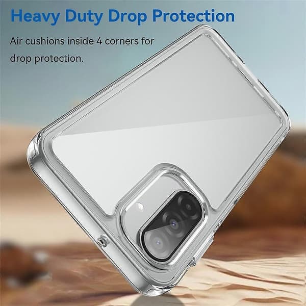 Compatible Case for Samsung Galaxy A17 / A17 5G TPU + Acrylic Protective Clear Phone Case (Transparent)