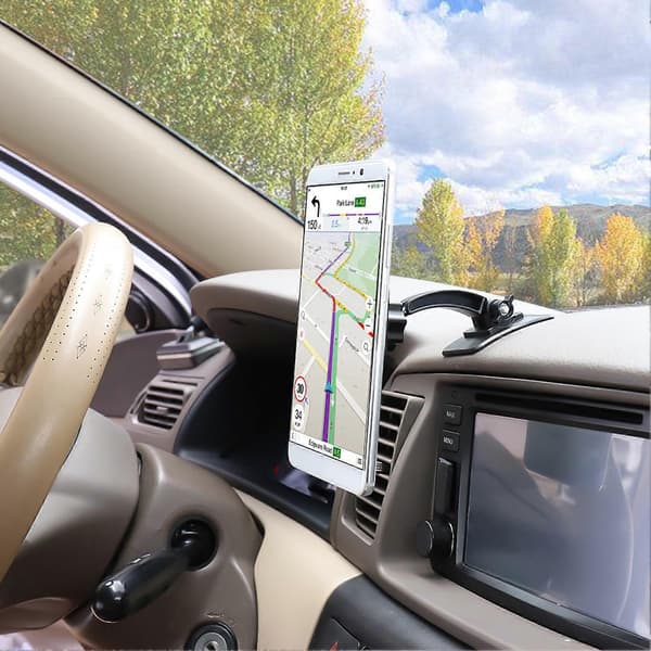 Adjustable Mini Magnetic Car Center Console Front Glass Desk Mobile Phone Holder Bracket