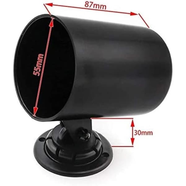 Universal Dash Gauge Mount Holder 52mm Single Hole Dash Gauge Mounting Dash Pod Holder Cover Black
