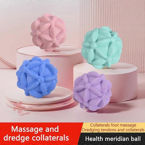 2 stk. massageboldrulle yogafodsbold 5cm black