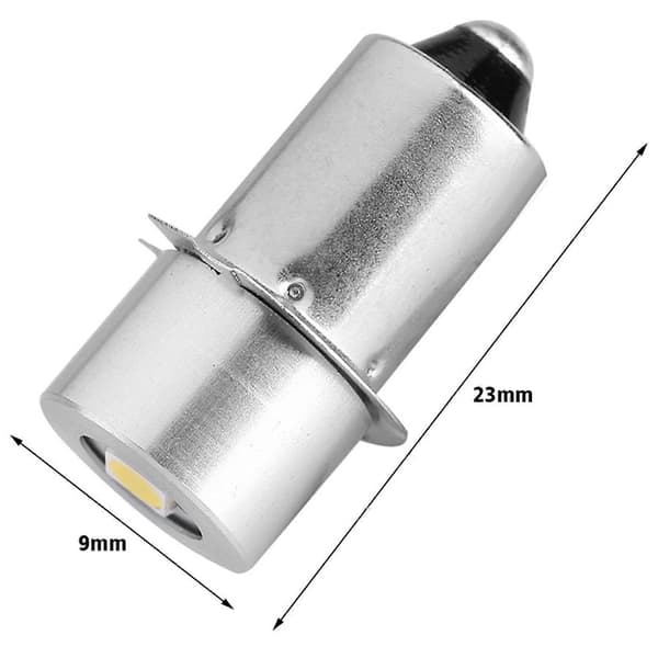 3X 1W P13.5S LED-taskulamppu, 100-110LM 2700-7000K vaihtopolttimo taskulamppuun hätätyövaloon (3V) White