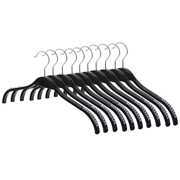 1 Set 10 Pcs Plastic Hangers Practical Simple Traceless Clothes Hangers