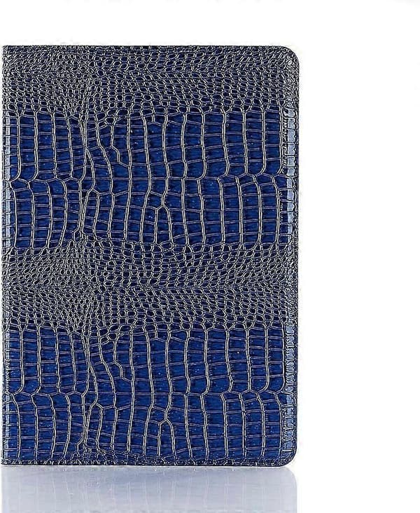 iPad 9:e 8:e 7:e generationens 10,2-tumsfodral för kvinnor, iPad Air 3:e generationens/iPad Pro 10,5-tumsfodral, DMaos krokodil syntetiskt läder - blått
