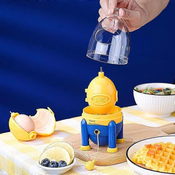 Egg Puller Golden Egg Puller Egg Blender Manuell Egg Shake Egg Shake Eggeplommehomogenisator 1Pc