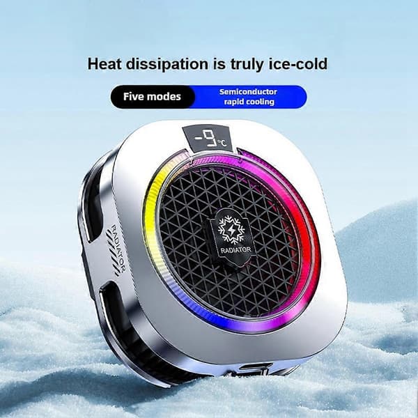 TH16 Pro Halvleder Telefonkøler Magnetisk Bagklips RGB Gaming Køler til iPhone Android PUBG Radiator