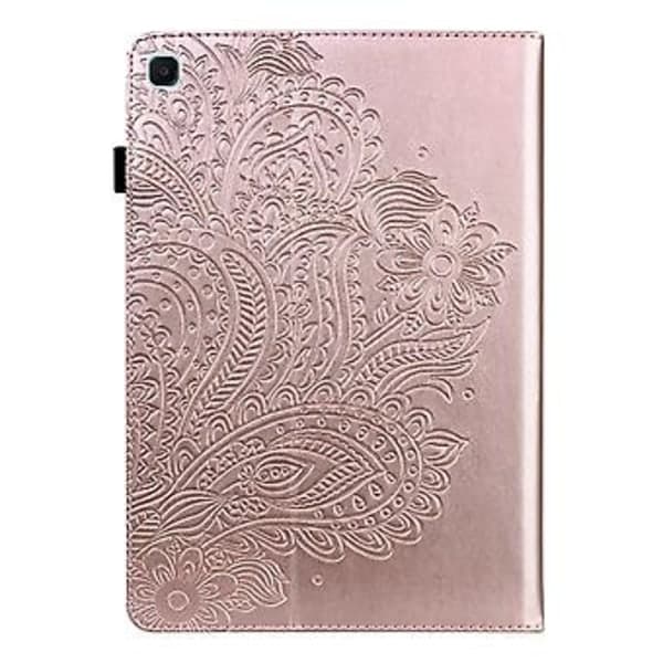 TPU+PU-deksel til Samsung Galaxy Tab S6 Lite P610 (Rosegull)