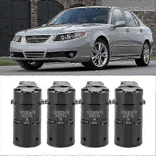 4 stk. parkeringssensor til 2006-2010 Saab 9-5 2.3L sort 12758870 602775 2025