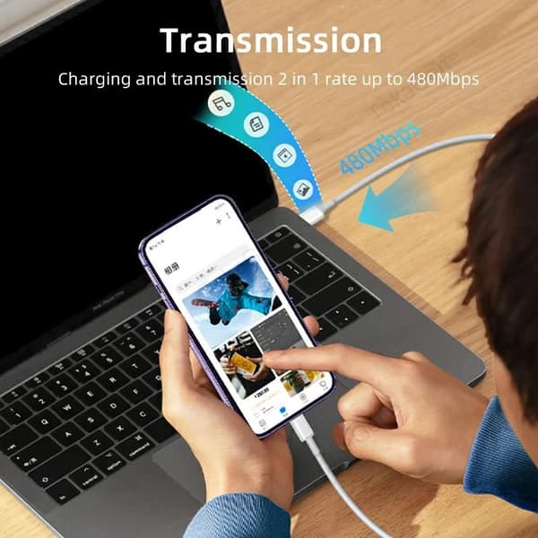 PD3.0 20W Hurtigoplader Datakabel til iPhone 14 13 12 Pro Max AirPods iPad USB Type C til Lightning Kabel 5 STK 5 PCS 2m