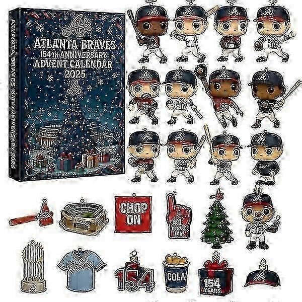Major League Baseball Team Commemorative Christmas Blind Box Nedtelling til advent juletrepynt - DX BTS
