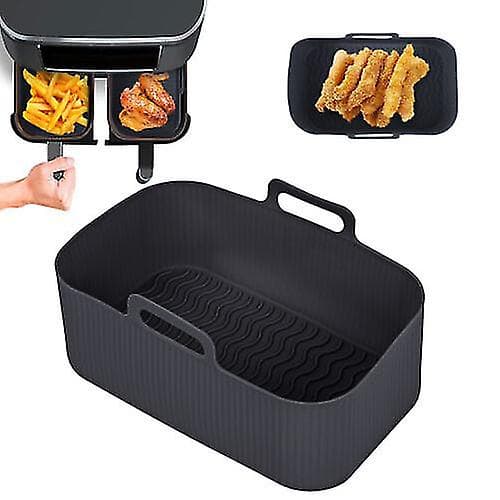 Silikonegryde Airfryer Køkken Grillplade Varme Bageform Sort