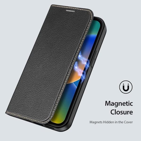 Dux Ducis iPhone 14 Pro Lompakkokotelo Skin X2 - Musta Musta