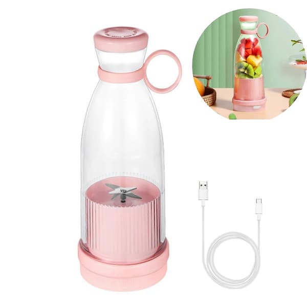 Bærbar blender 380 ml USB oppladbar seks rustfrie stålblader Mini smoothie- og shakekopp