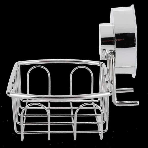 Stainless Steel Corner Shelf, No Drilling, Wall Mounted, with Strong Suction Cup