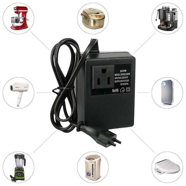 Spänningsomvandlare nedtrappningstransformator 220V till 110V AC nedtrappning reseadapter