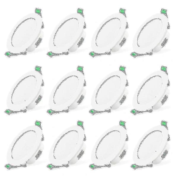 12 stk 7W Hvit LED Downlight Innfelte Taklamper Smal Spot Light